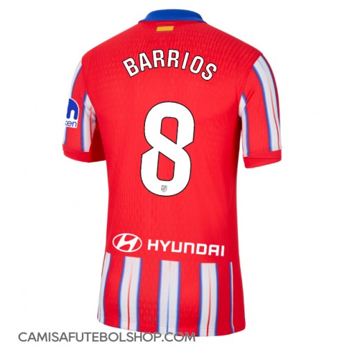 Camisa de time de futebol Atletico Madrid Pablo Barrios #8 Replicas 1º Equipamento 2024-25 Manga Curta